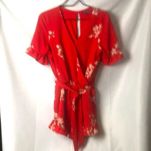 ONE‎ CLOTHING LOS ANGELES WO SZ LG BELTED ROMPER